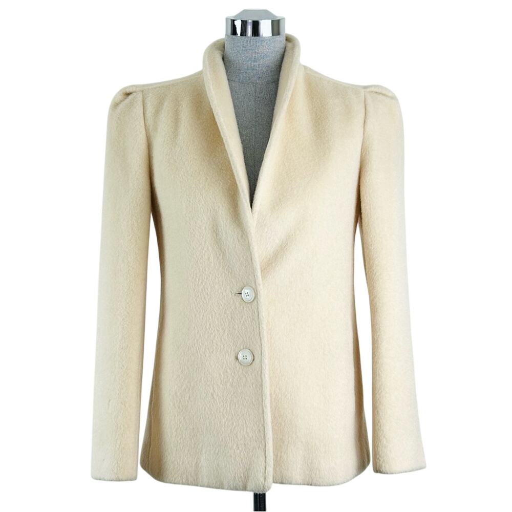 Vintage Forstmann Fabrics‎ Wool Cream Coat